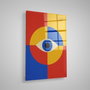 Wallity Cuadro Decorativo de Vidrio Templado Multicolor 70 x 100 cm